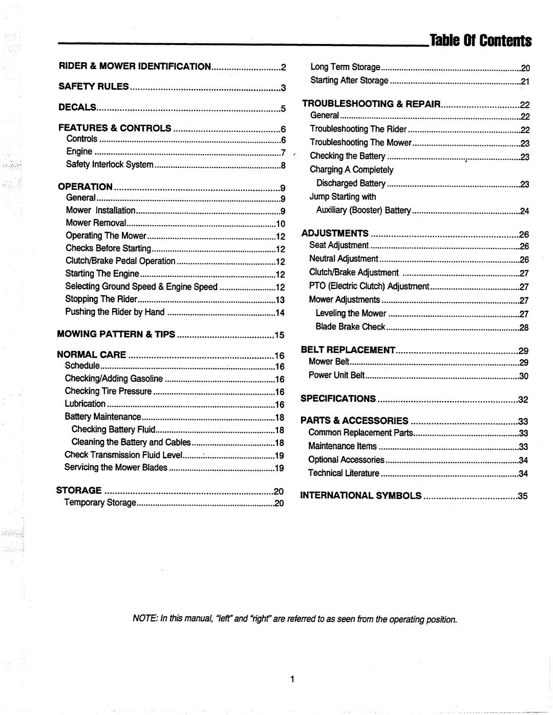 Simplicity 2300 Series manual 