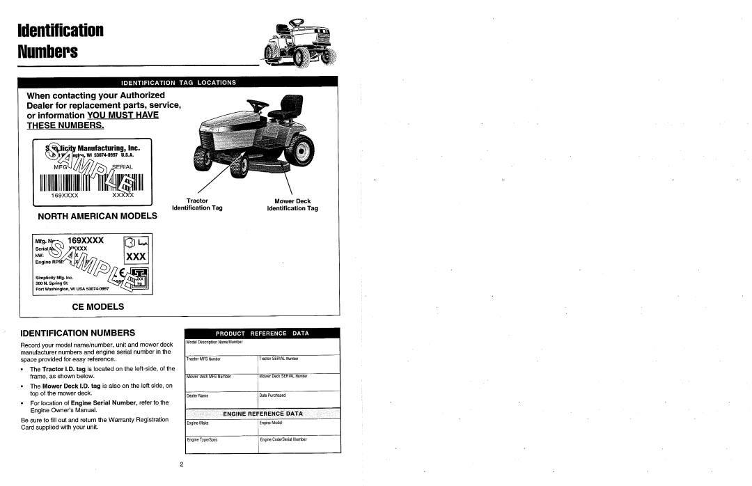 Simplicity 2700 Series manual 