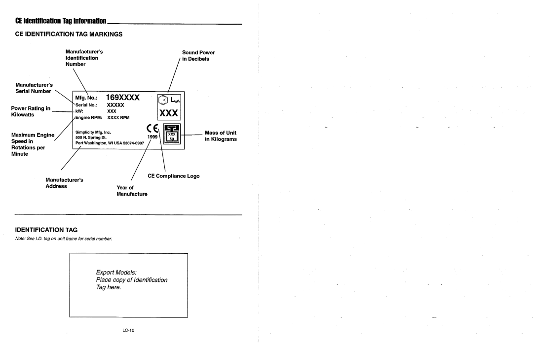 Simplicity 2700 Series manual 