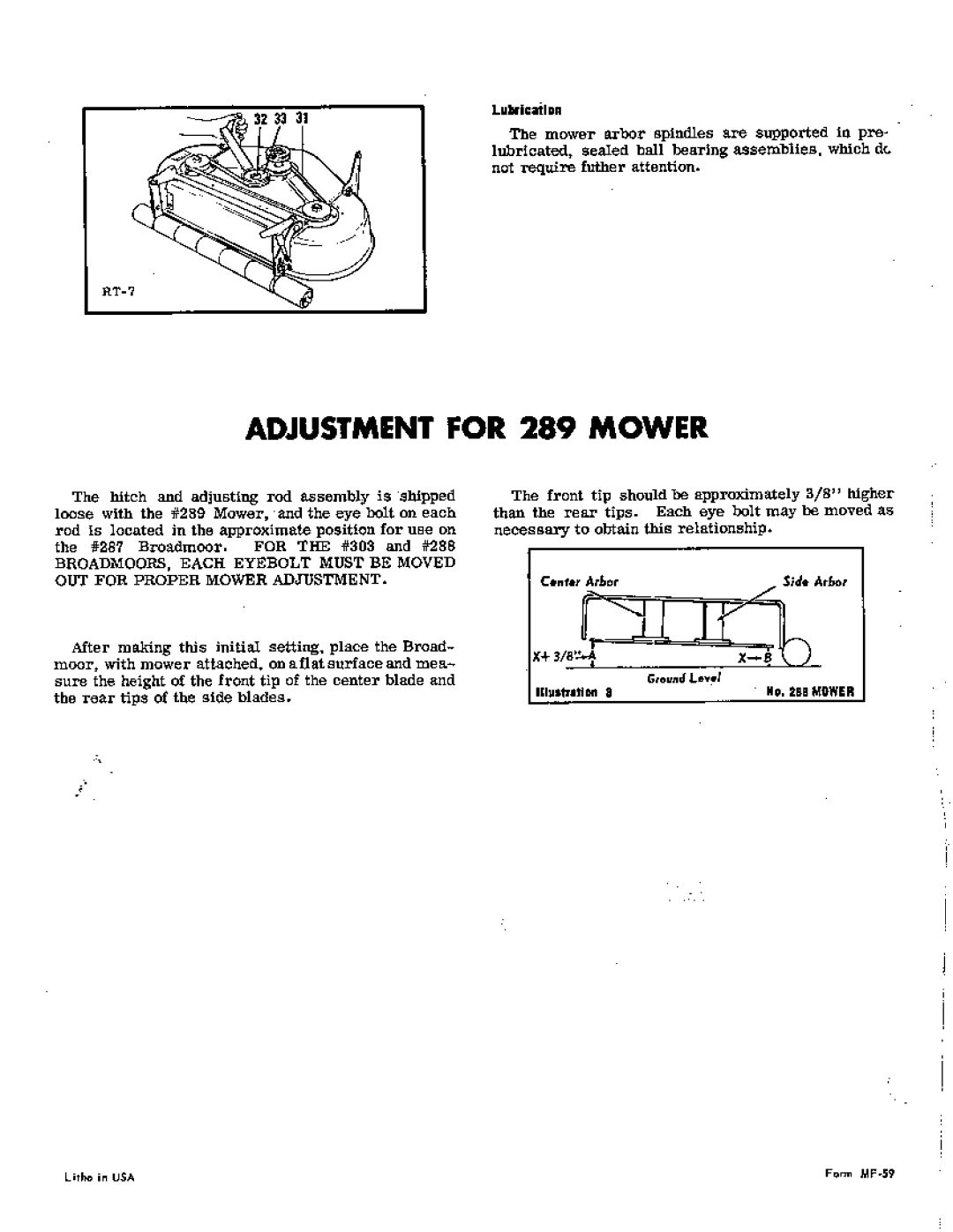 Simplicity 289 manual 