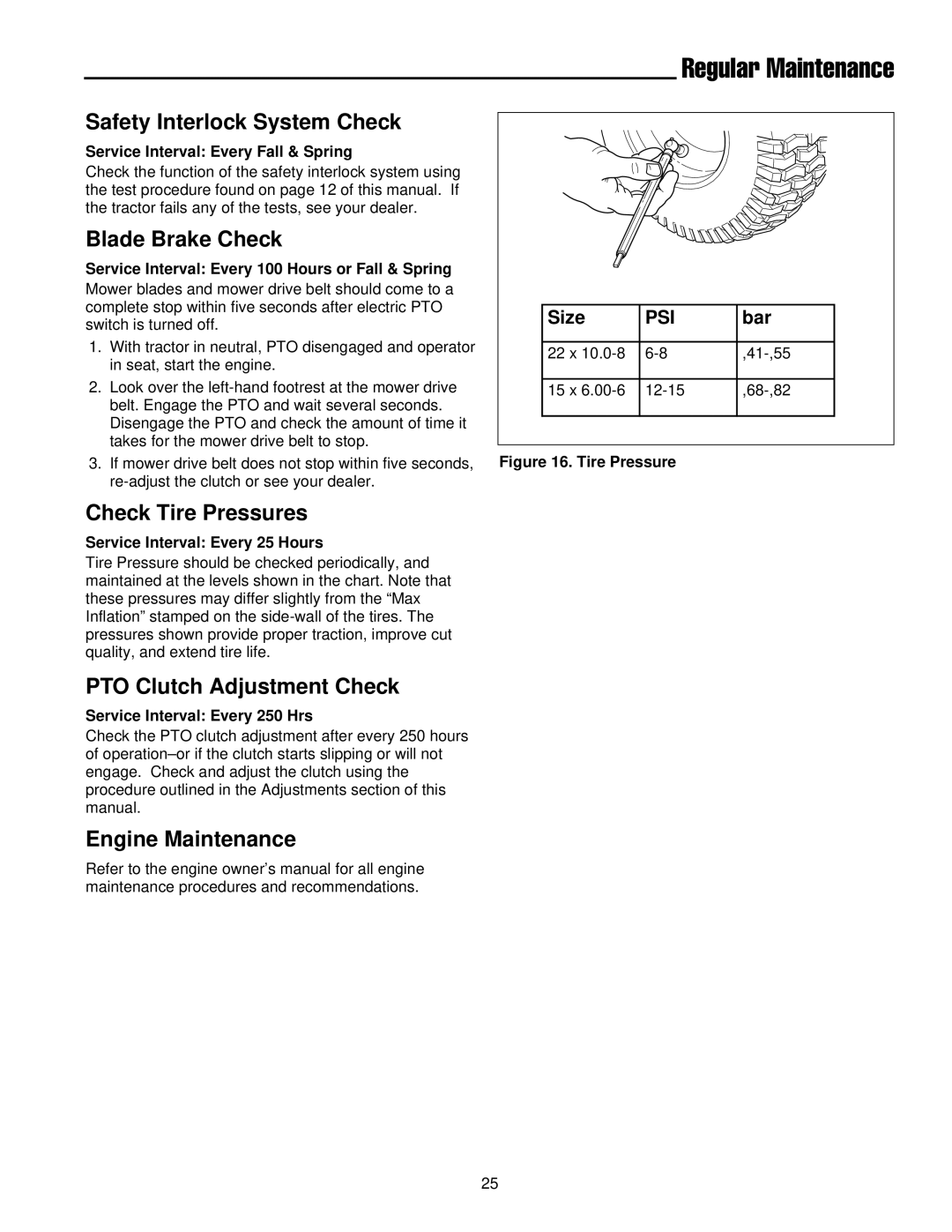 Simplicity 300 Series manual Regular Maintenance 