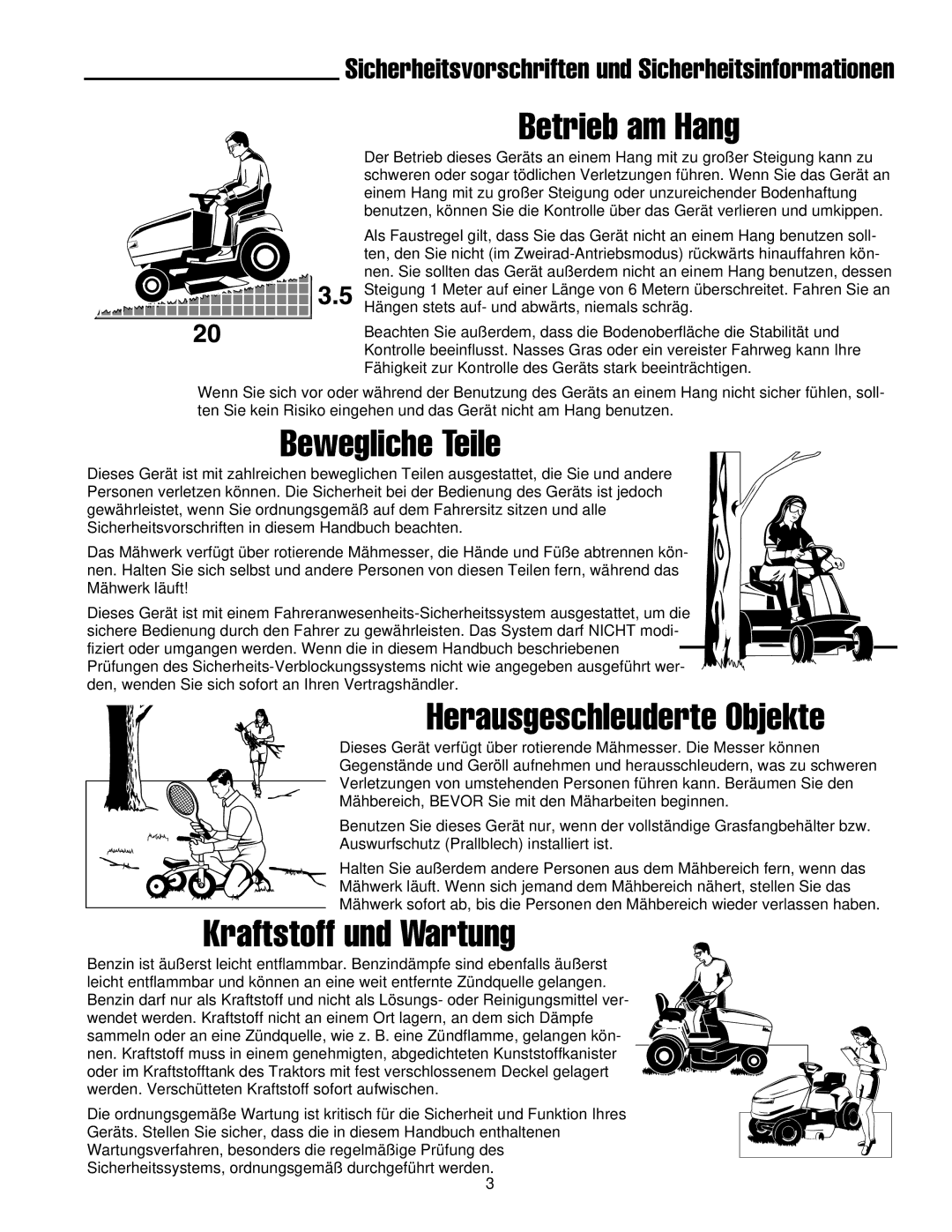 Simplicity 300 manual Betrieb am Hang 