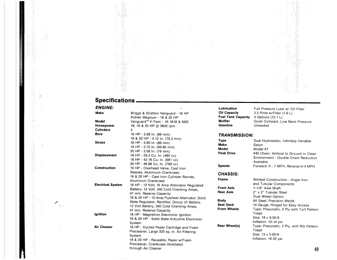 Simplicity 3000 Series manual 