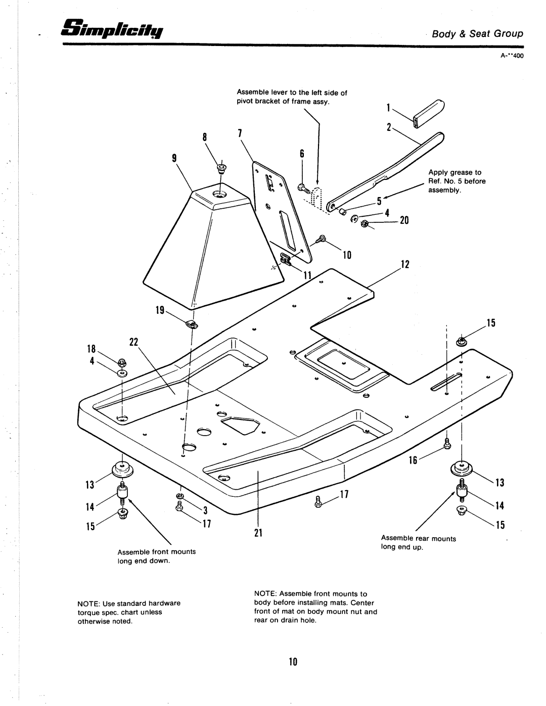 Simplicity 3100 Series manual 