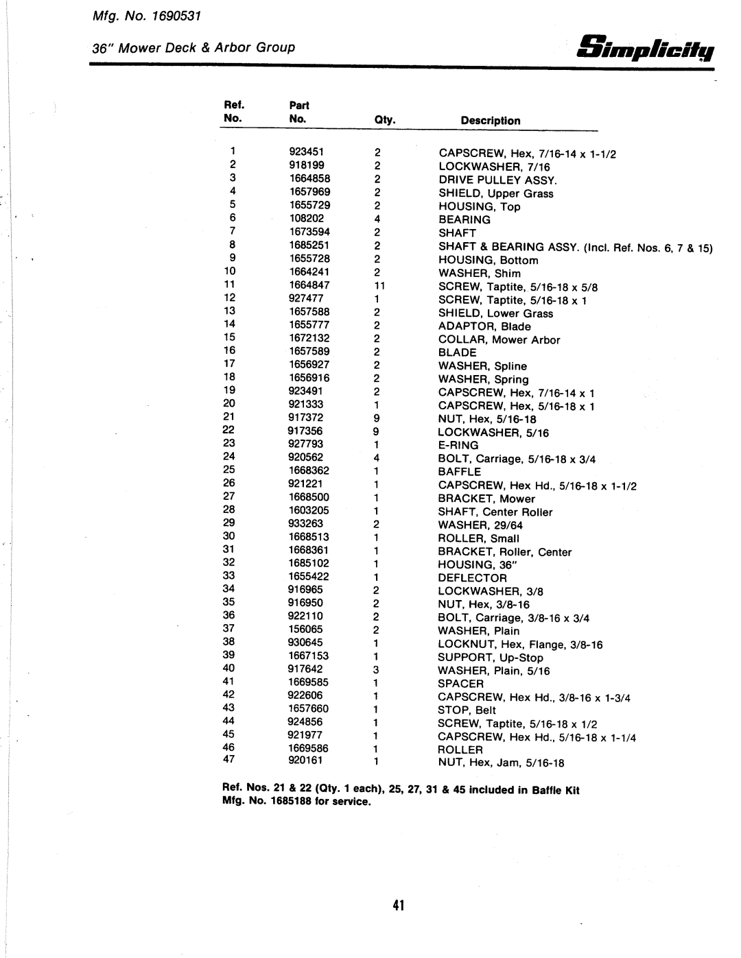 Simplicity 3100 Series manual 