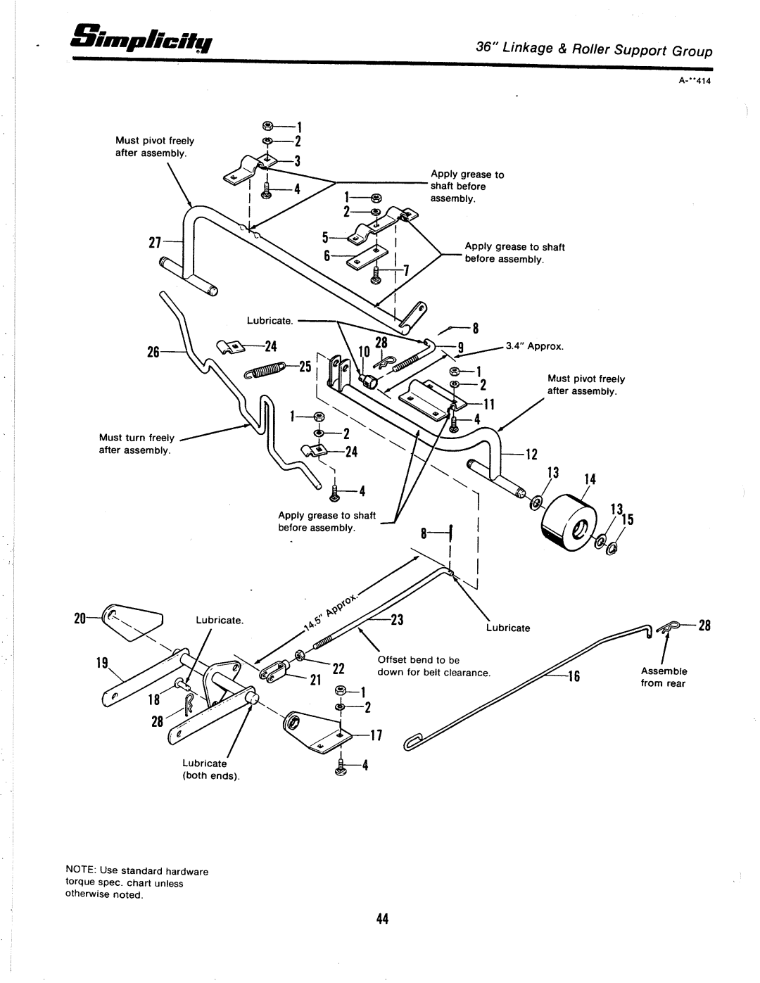 Simplicity 3100 Series manual 