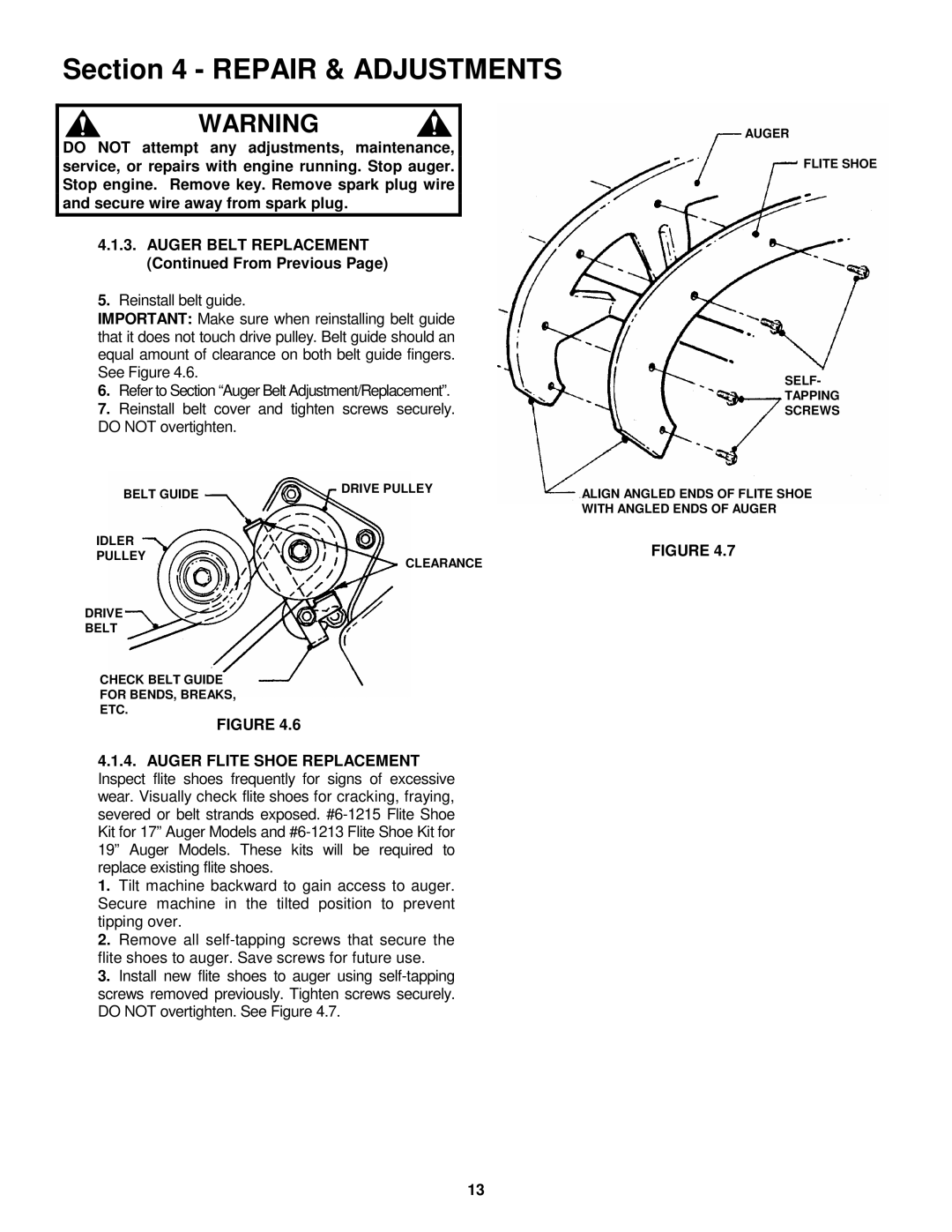 Simplicity 3190E, 3190M important safety instructions Repair & Adjustments 