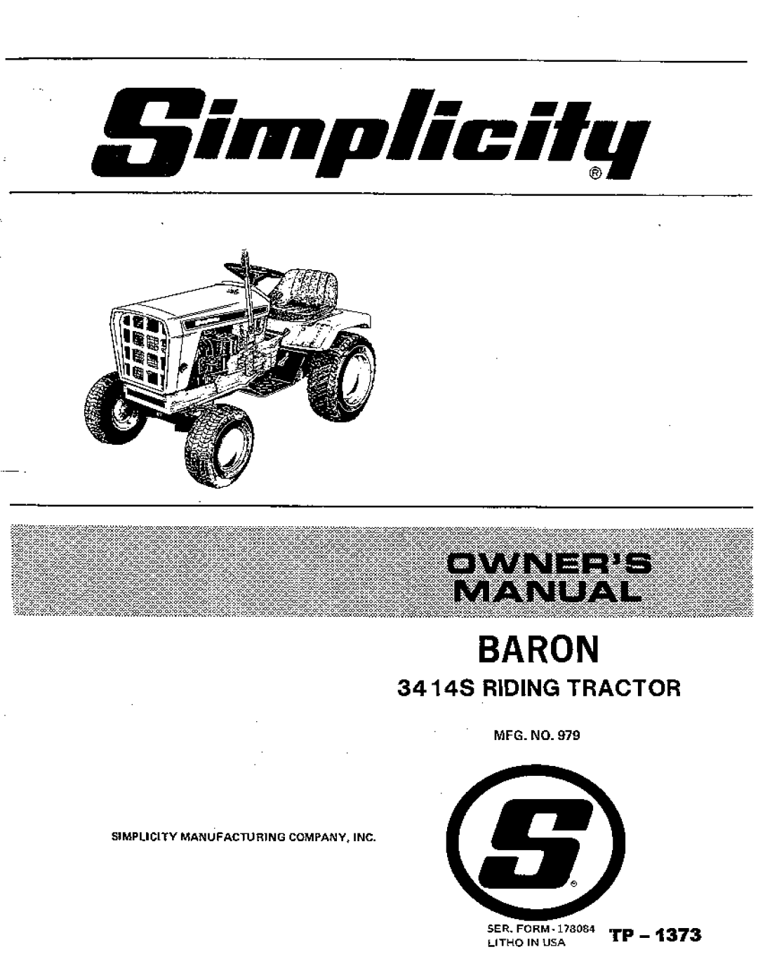 Simplicity 3414S manual 