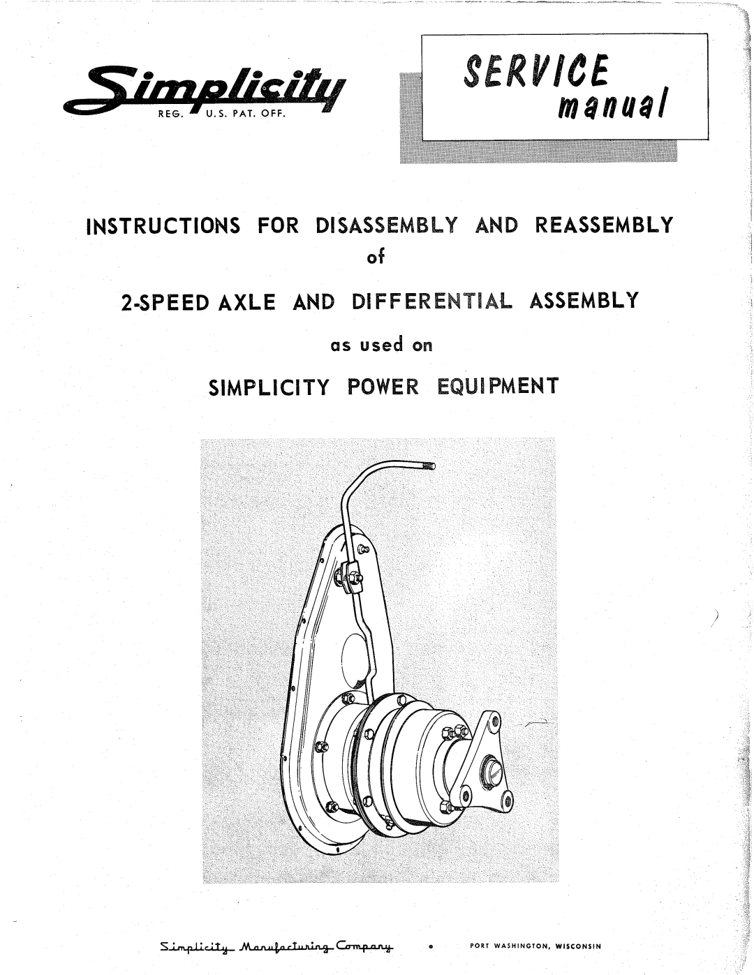 Simplicity 400 manual 