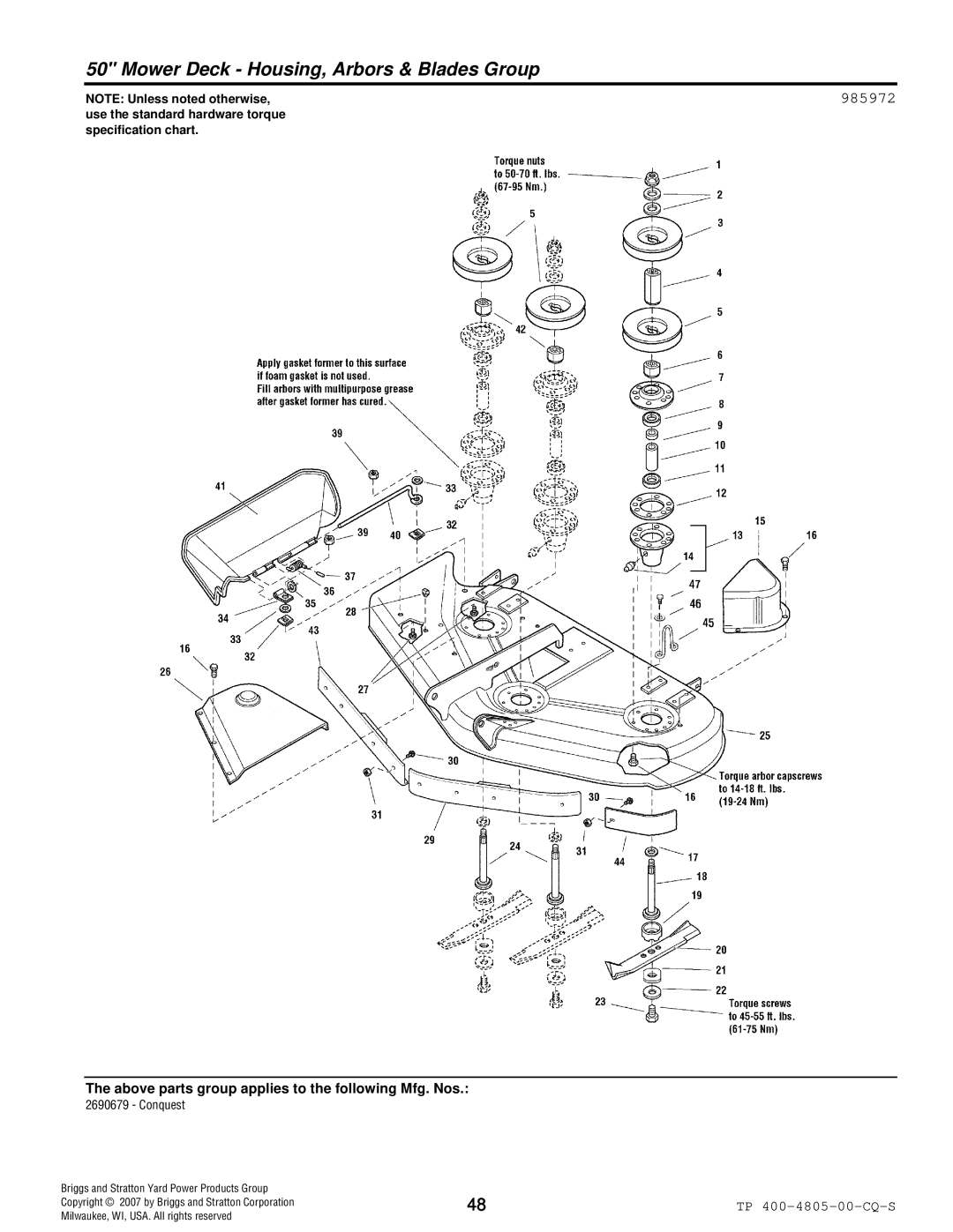 Simplicity 4WD Series manual 985972 