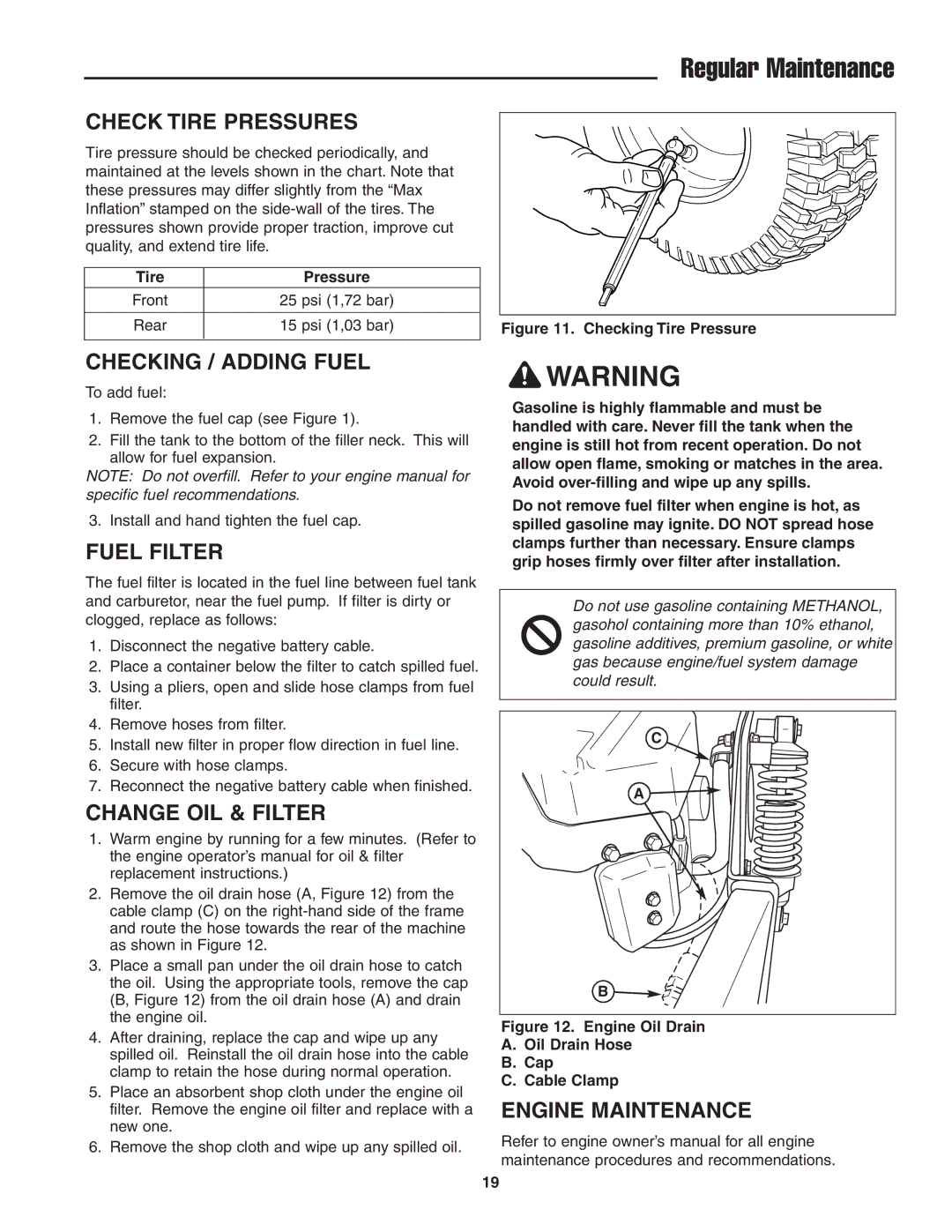 Simplicity CE Models, 5022285 instruction sheet Regular Maintenance 