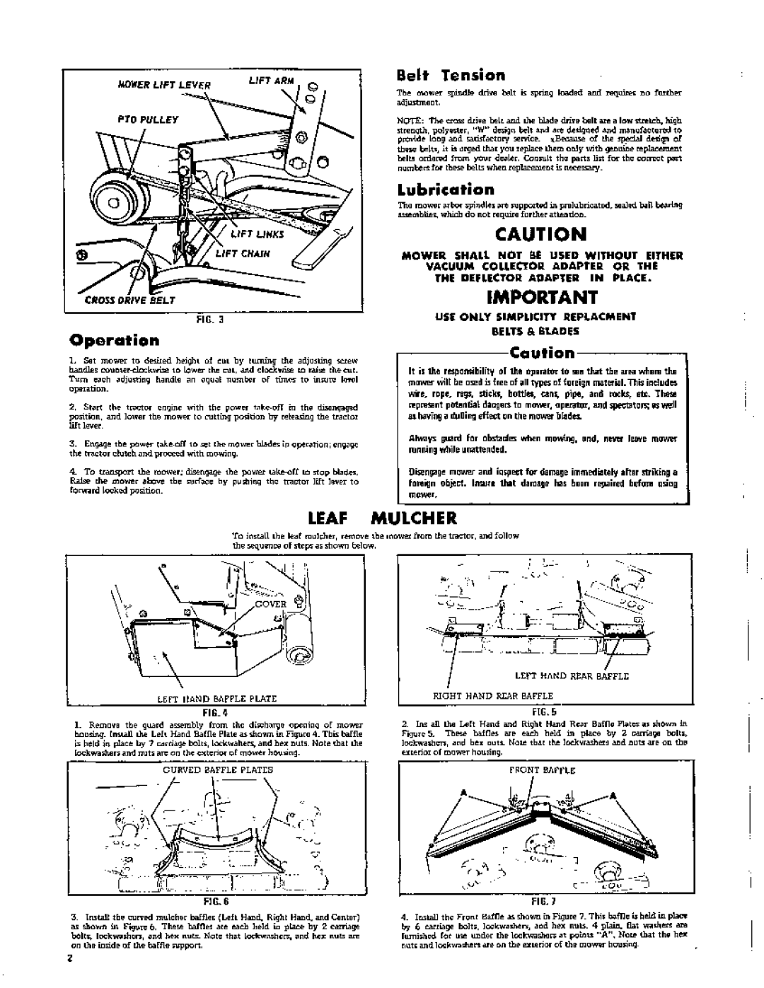 Simplicity 544, 501 manual 