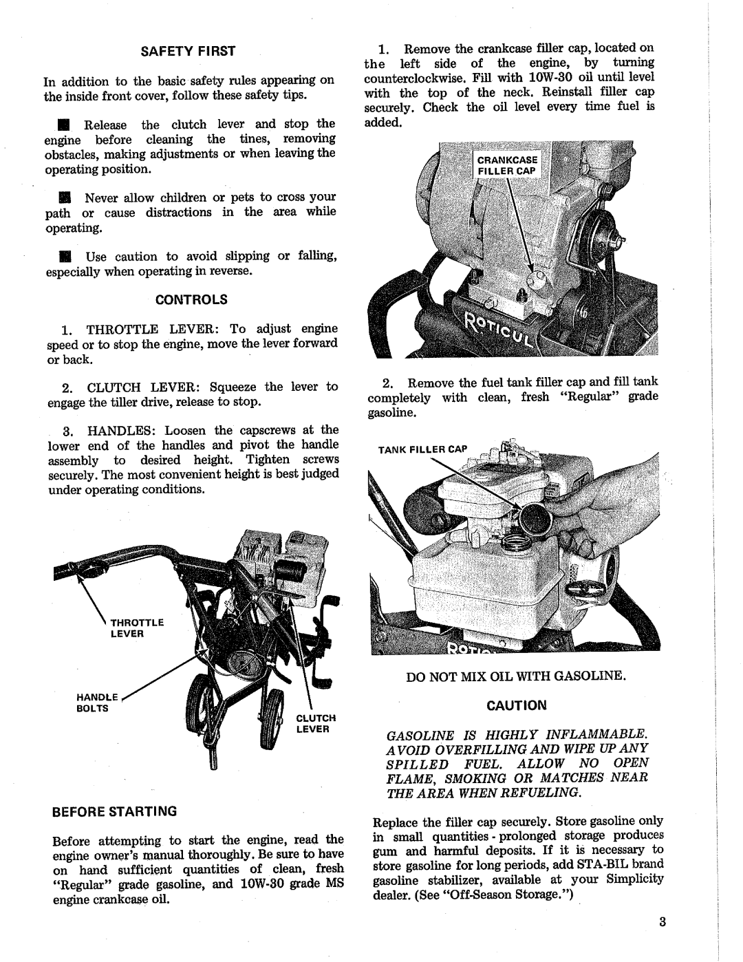 Simplicity 552 manual 