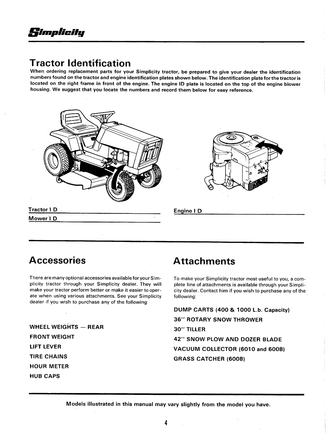 Simplicity 6010, 6008 manual 