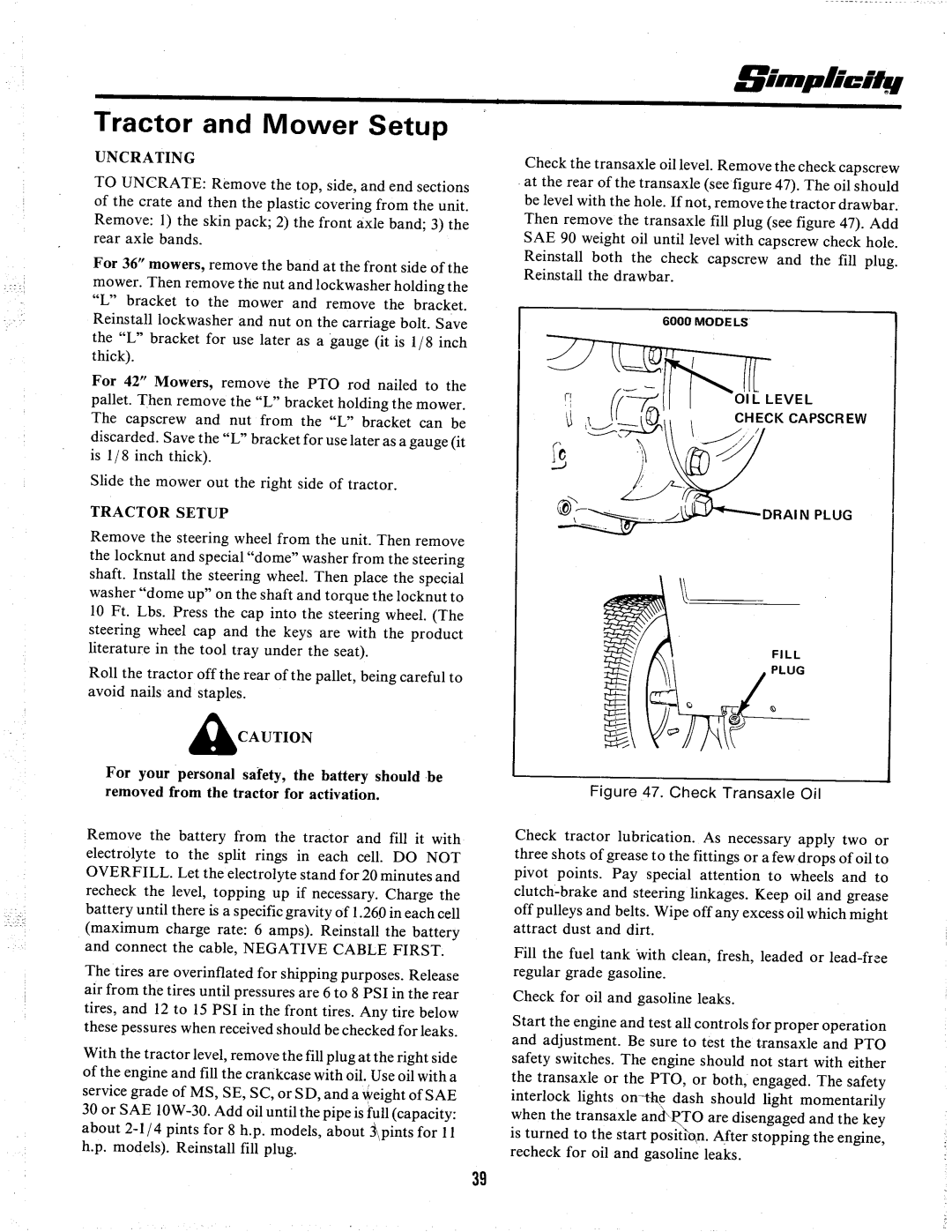 Simplicity 6011 manual 