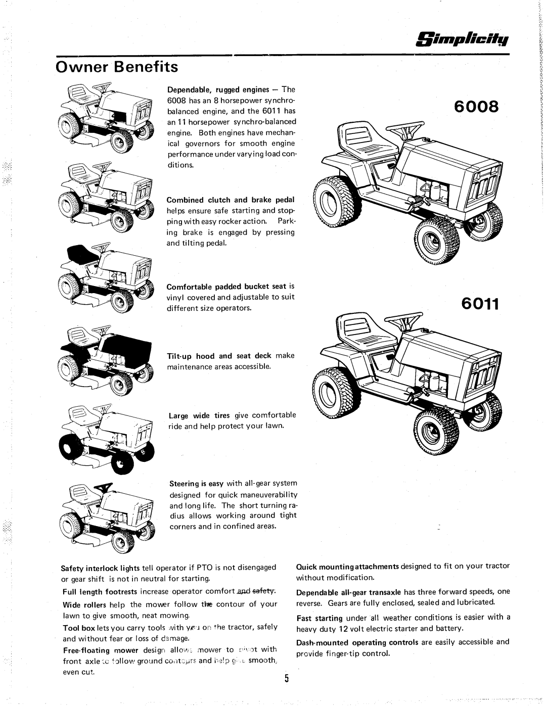 Simplicity 6011 manual 