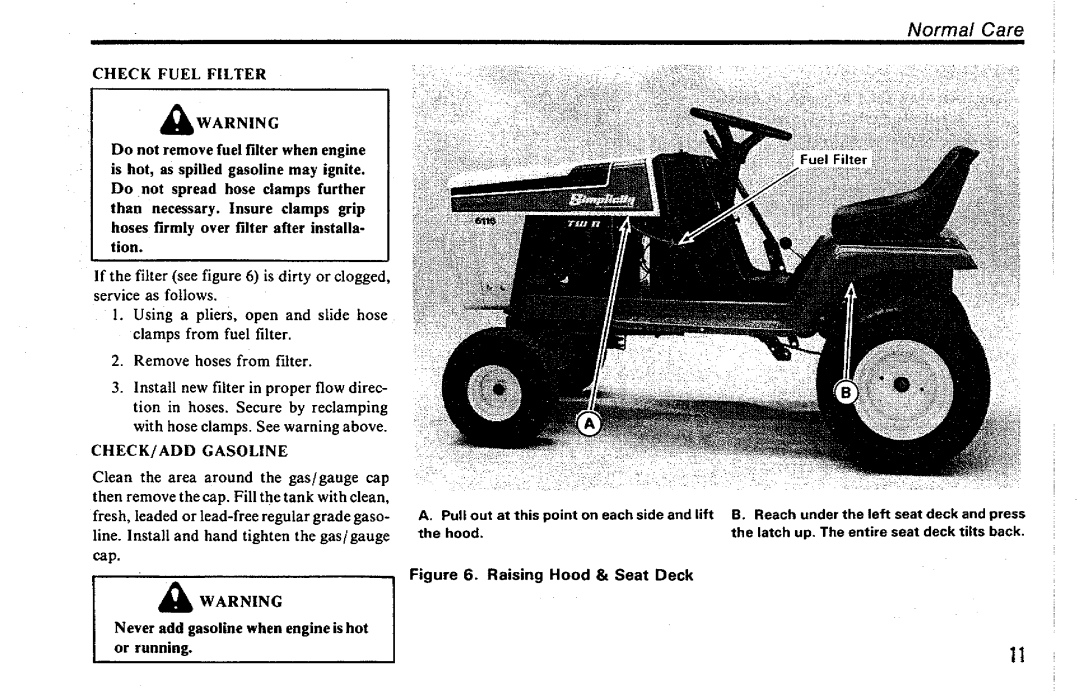 Simplicity 6100 Series manual 