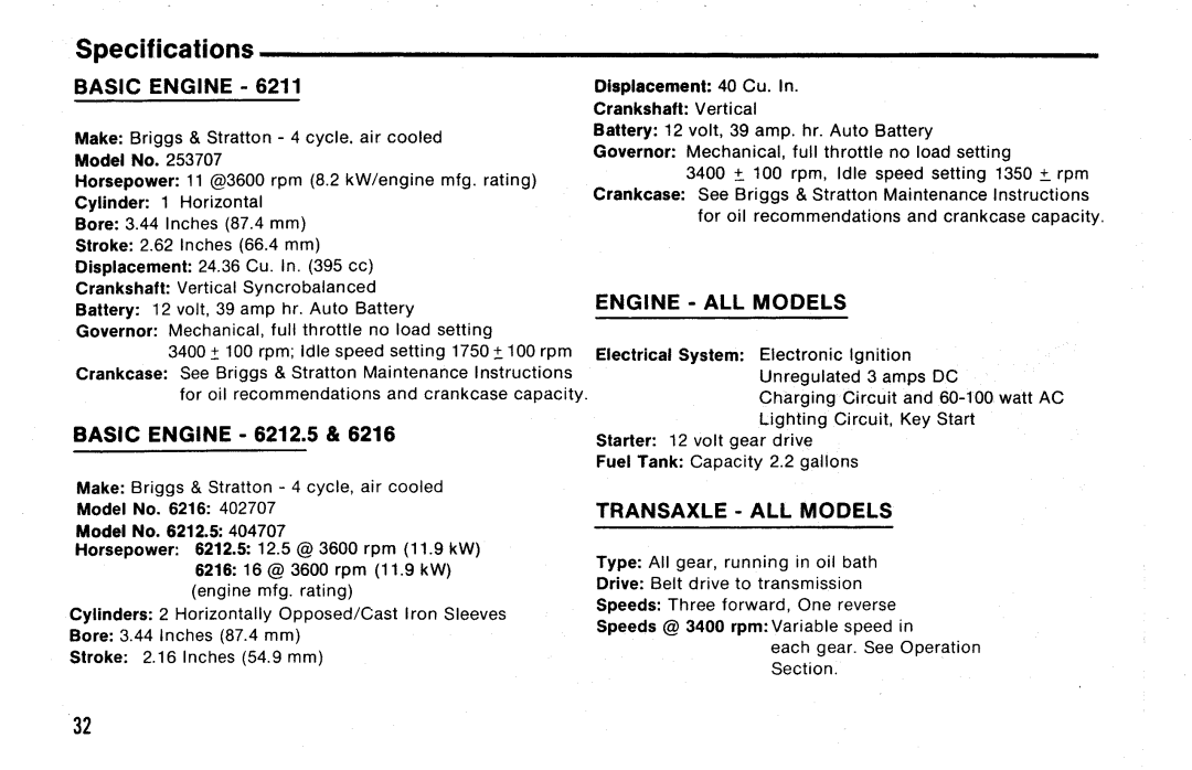 Simplicity 6200 Series manual 