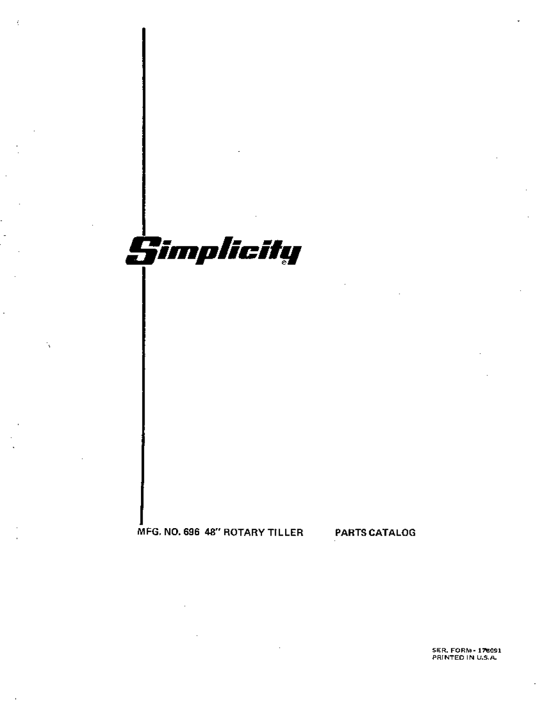 Simplicity 696 manual 