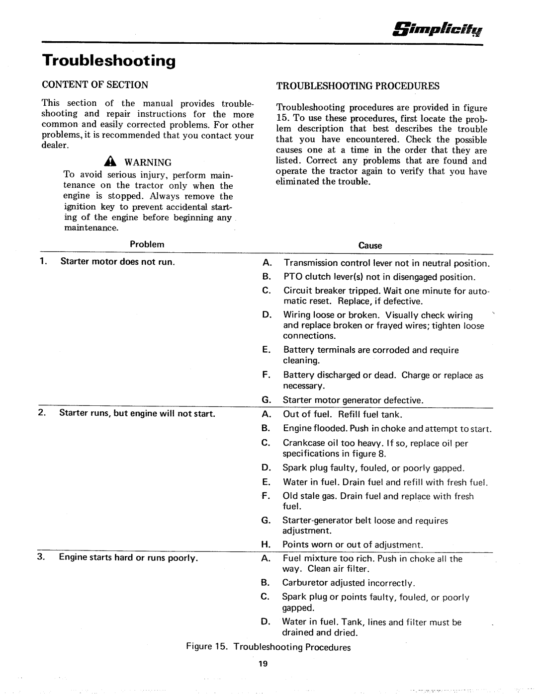 Simplicity 7000-6 Speed Series manual 