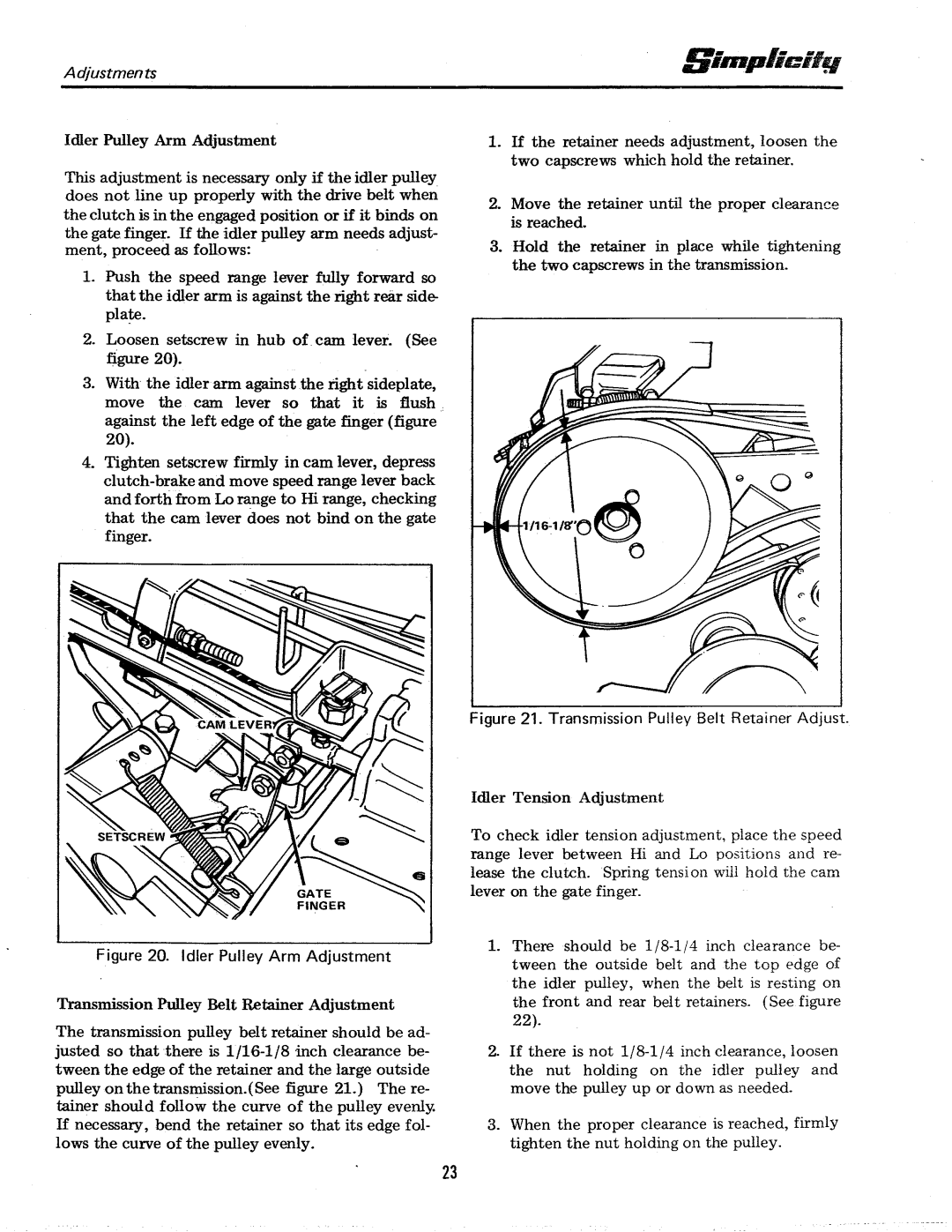 Simplicity 7000-6 Speed Series manual 