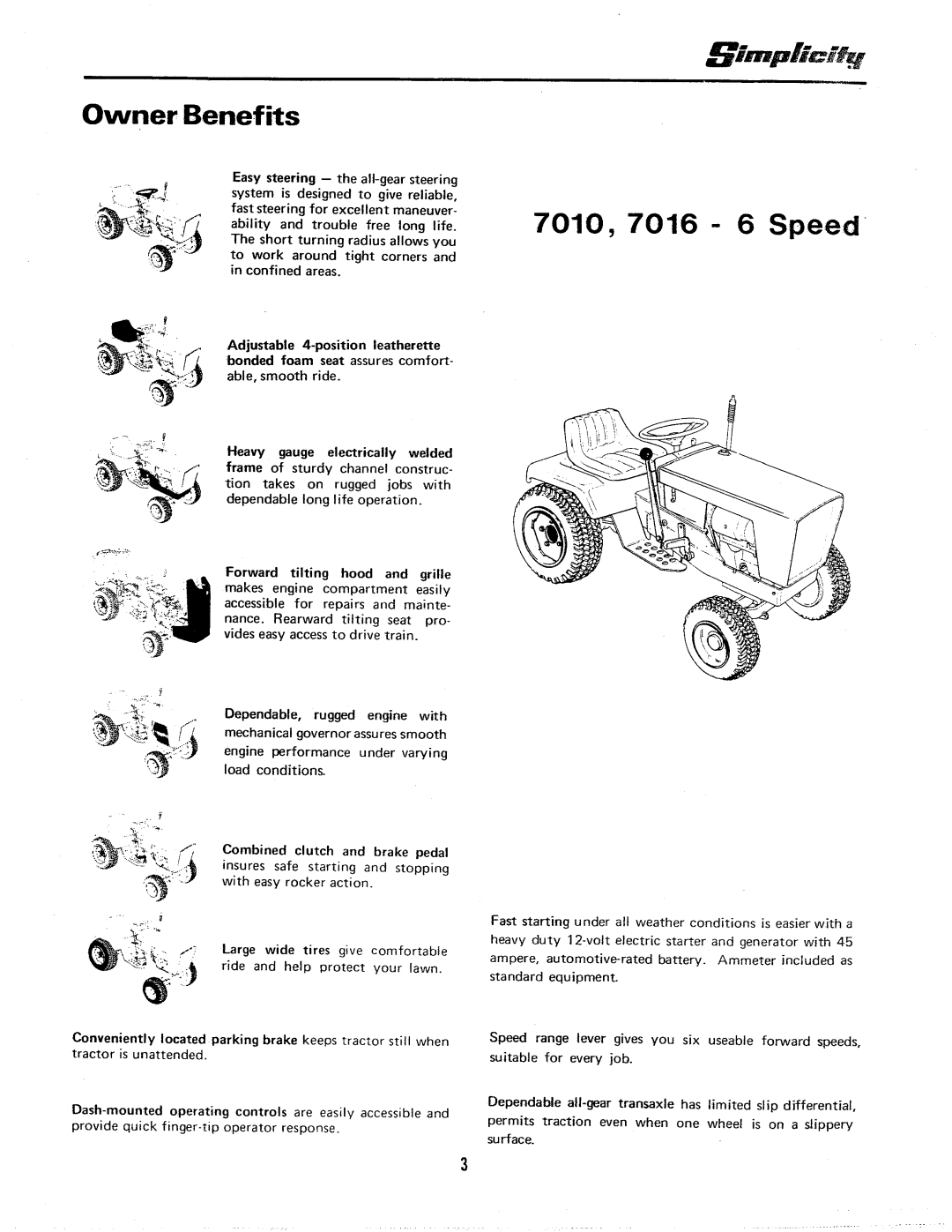 Simplicity 7000-6 Speed Series manual 