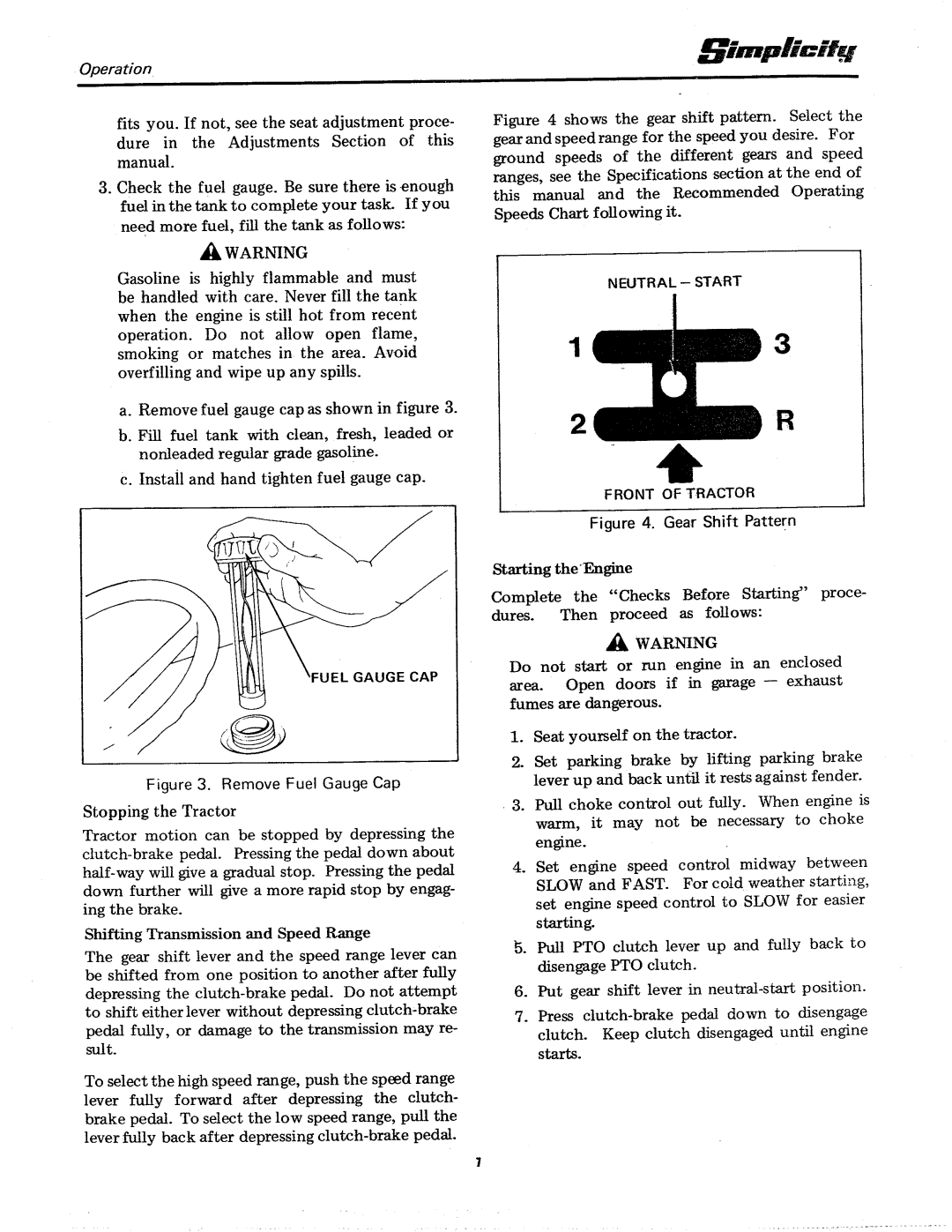 Simplicity 7000-6 Speed Series manual 