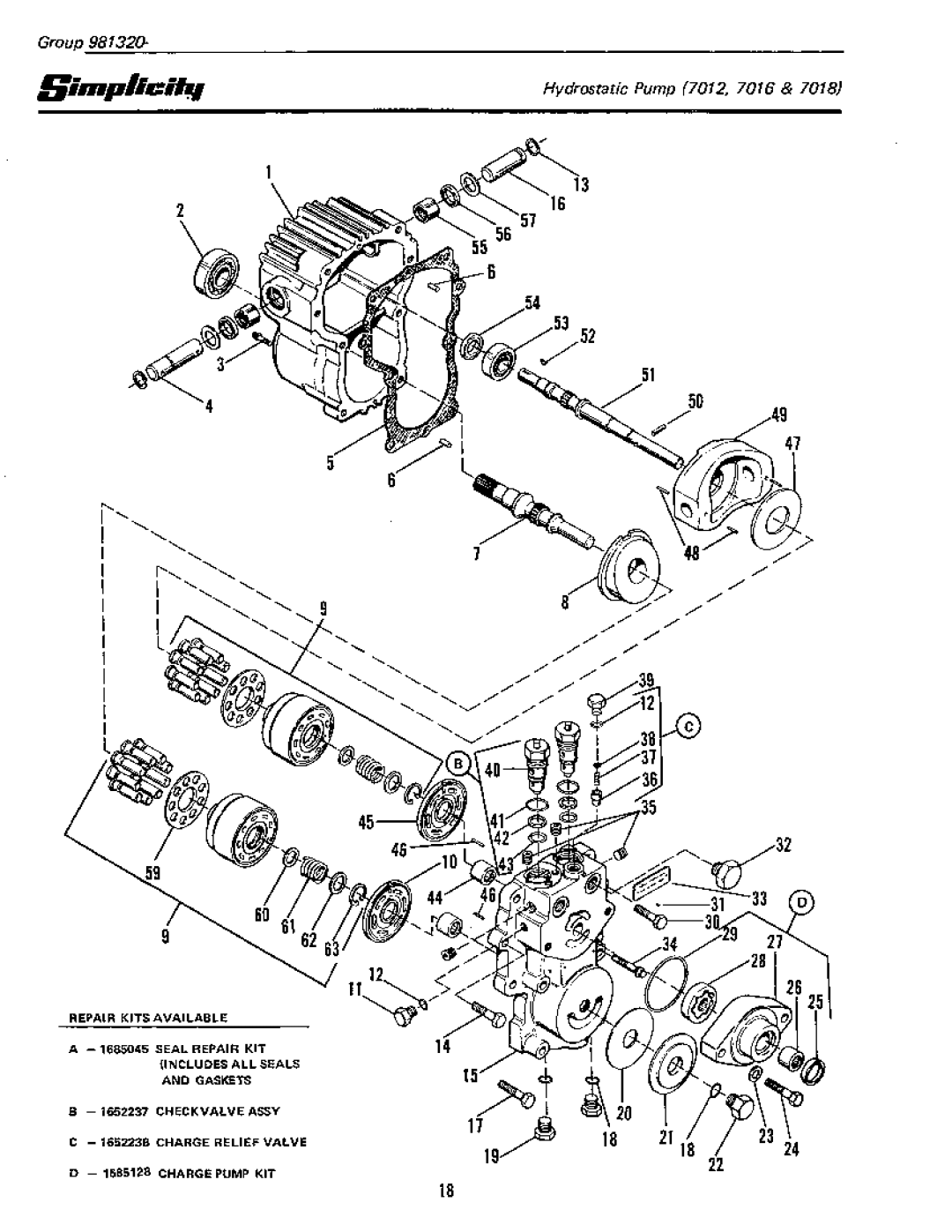 Simplicity 7012, 7018 manual 