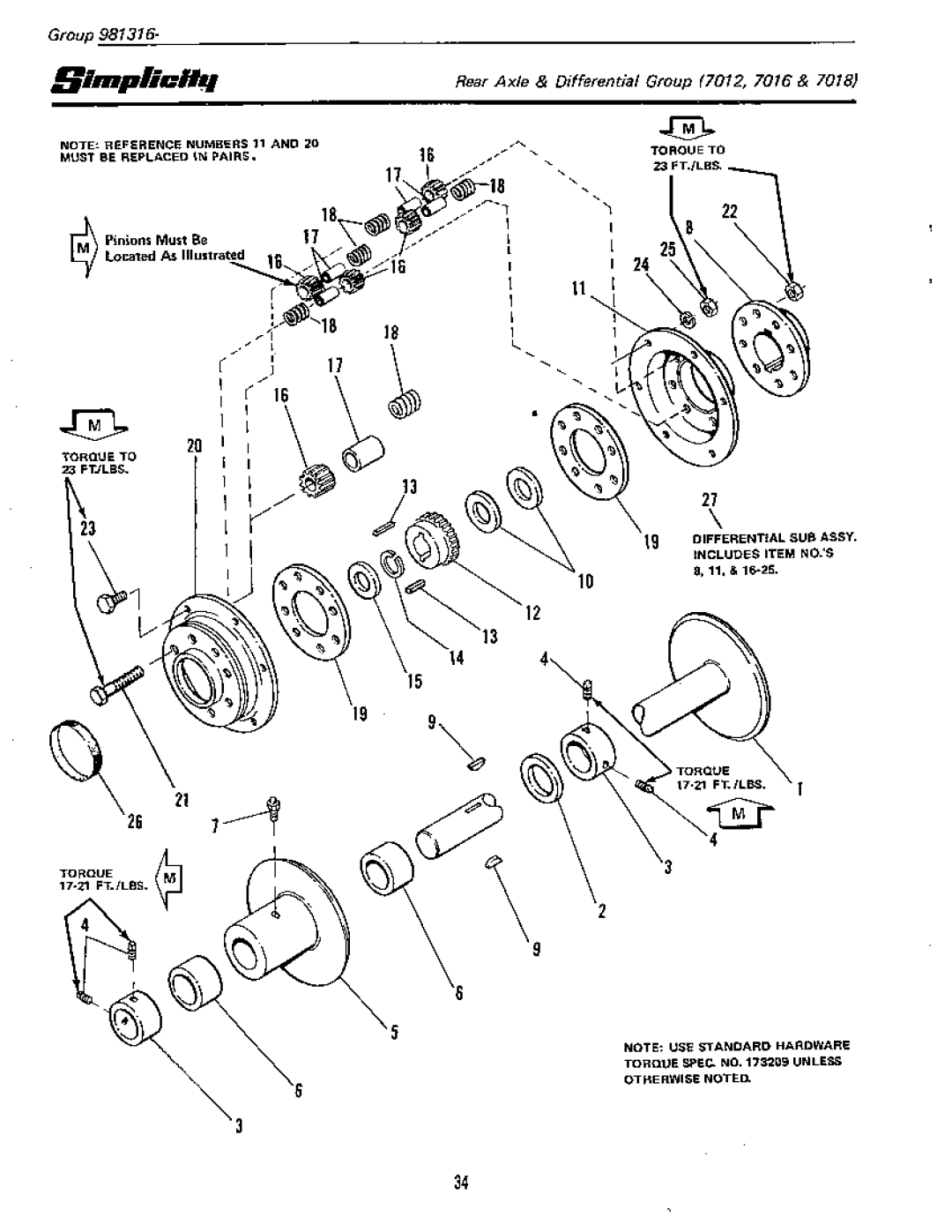 Simplicity 7012, 7018 manual 