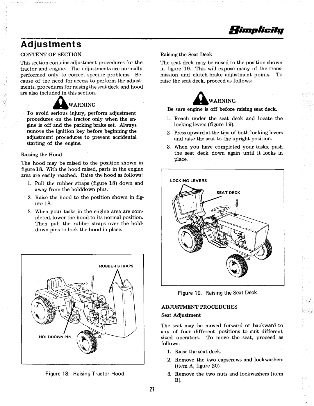 Simplicity 7012H manual 