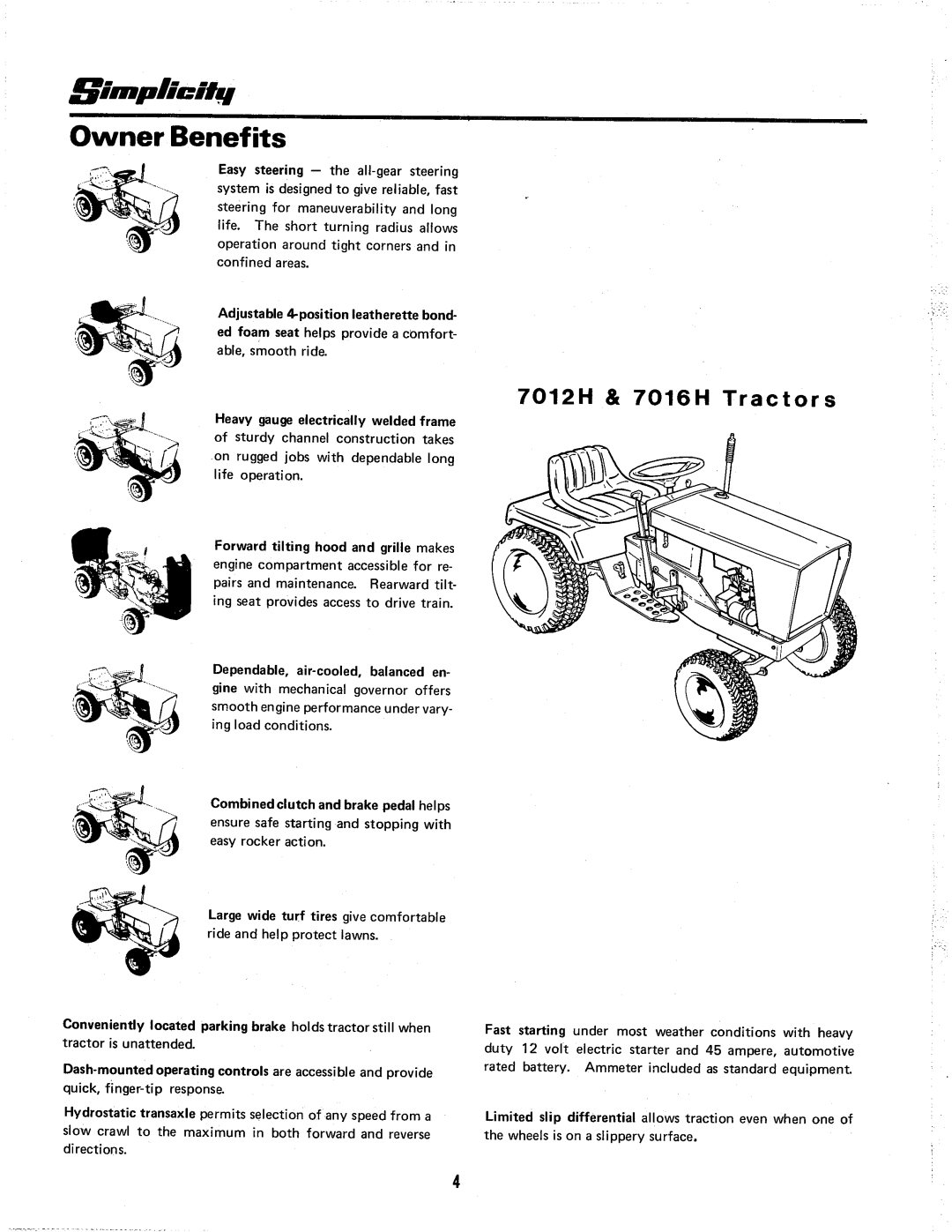 Simplicity 7012H manual 