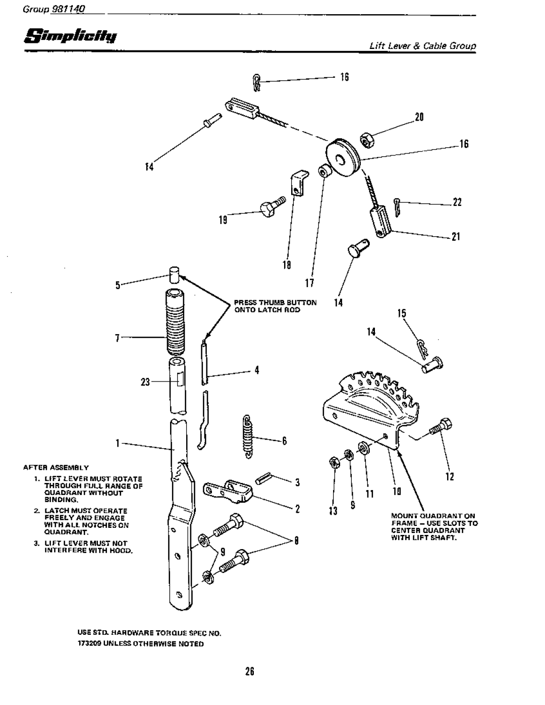 Simplicity 7013 S manual 