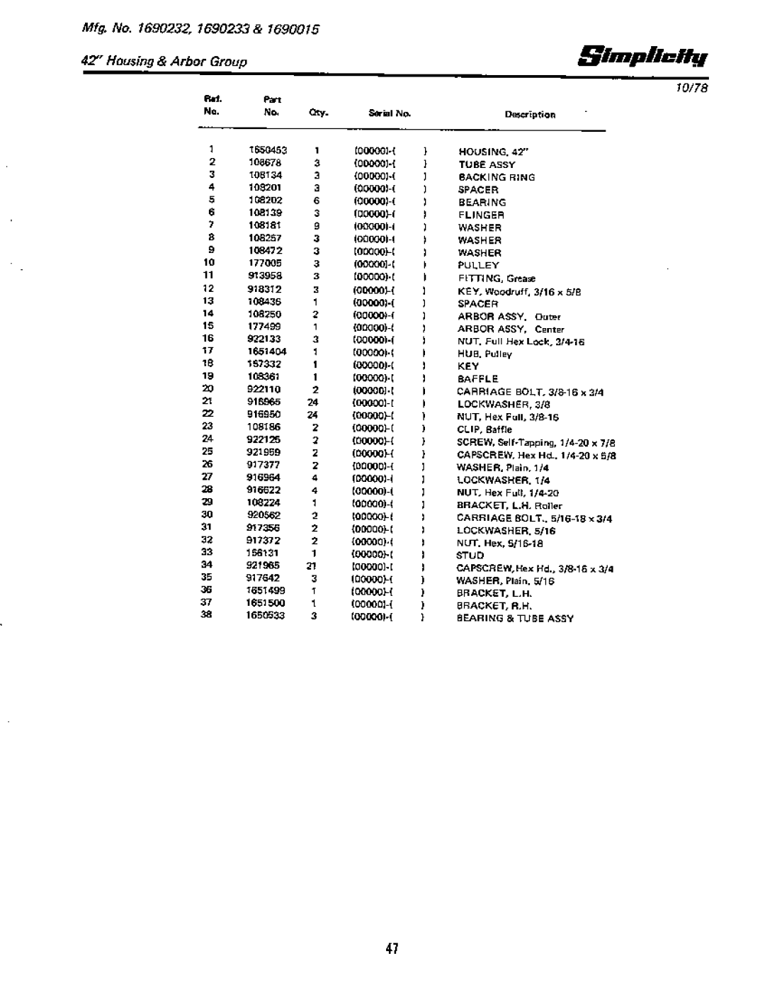 Simplicity 7013 S manual 