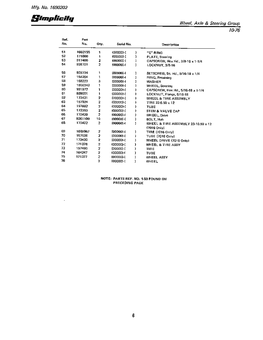 Simplicity 7016 H manual 