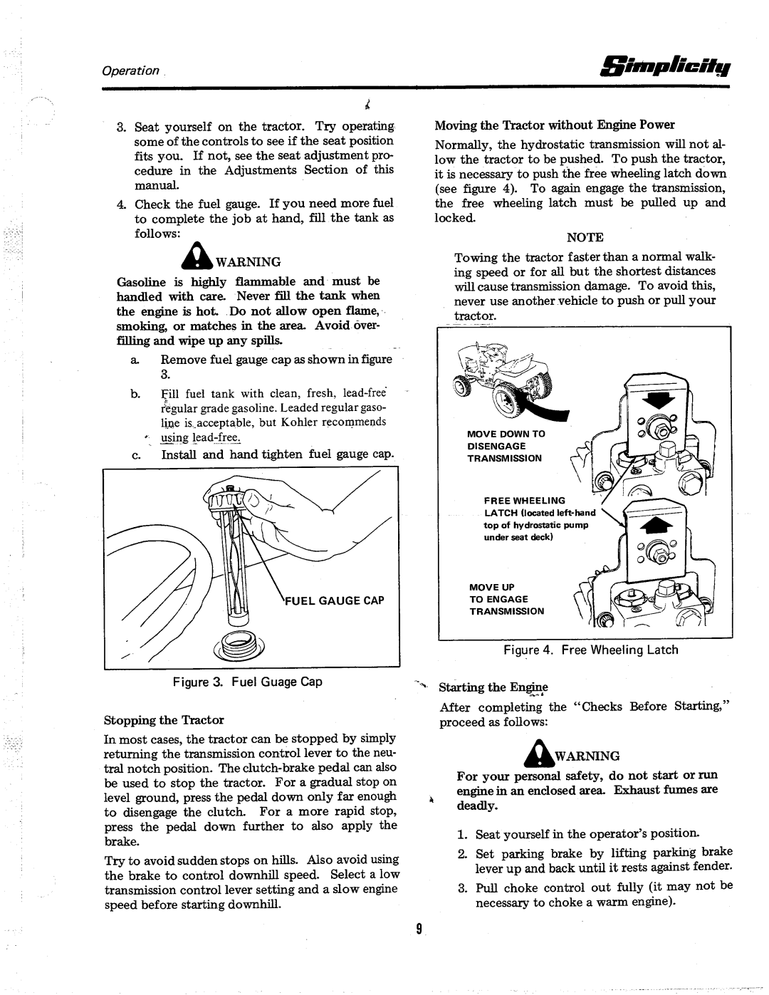 Simplicity 7018H manual 