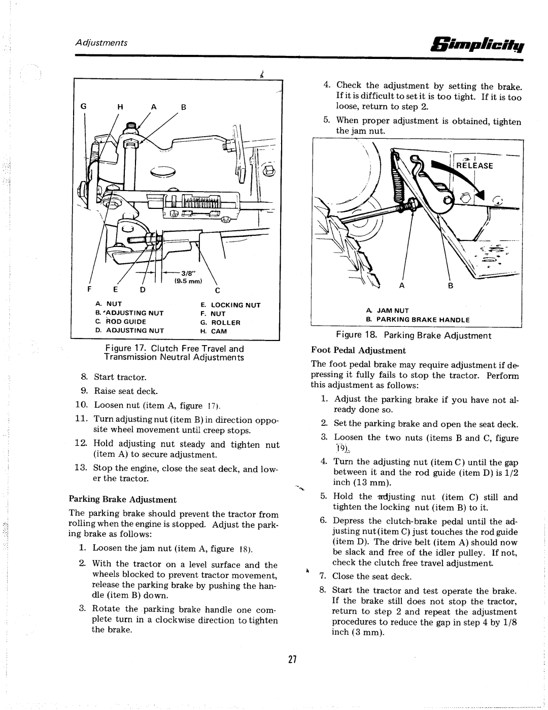 Simplicity 7018H manual 