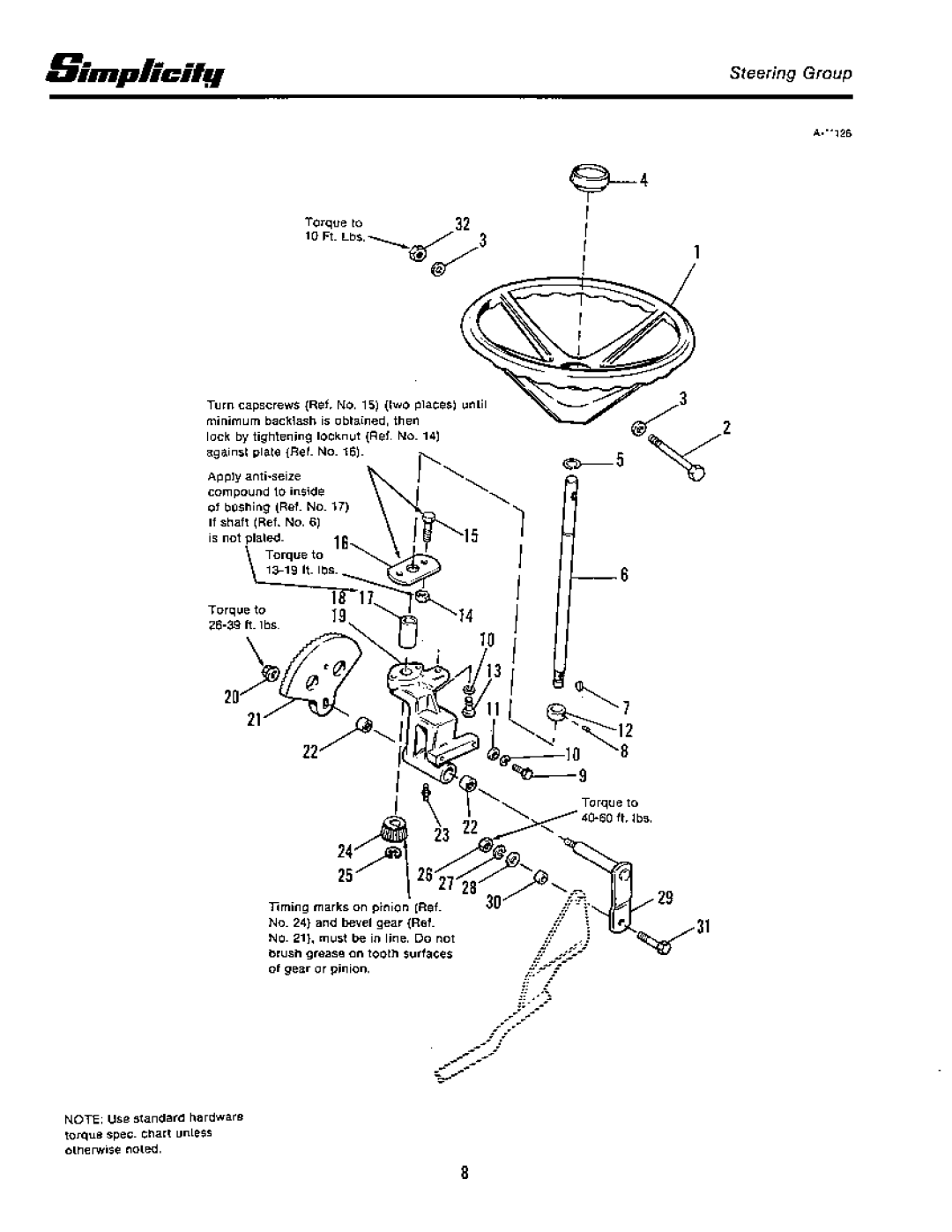 Simplicity 7100 Hydrostatic Series manual 