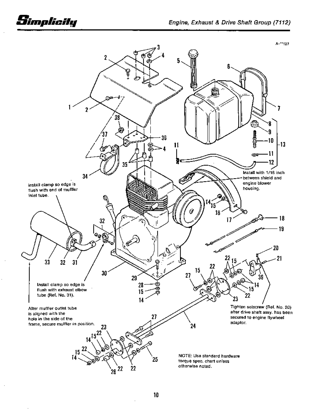 Simplicity 7100 Hydrostatic Series manual 