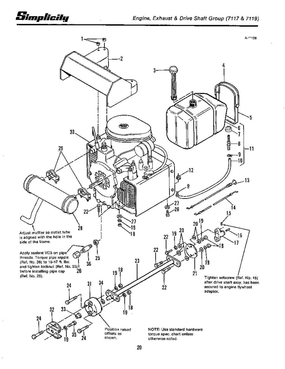 Simplicity 7100 Hydrostatic Series manual 