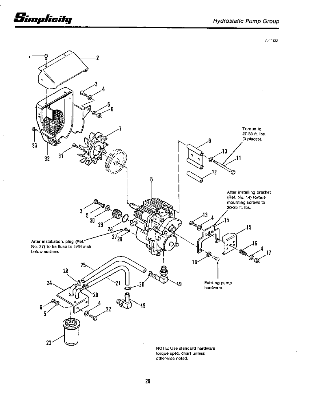 Simplicity 7100 Hydrostatic Series manual 