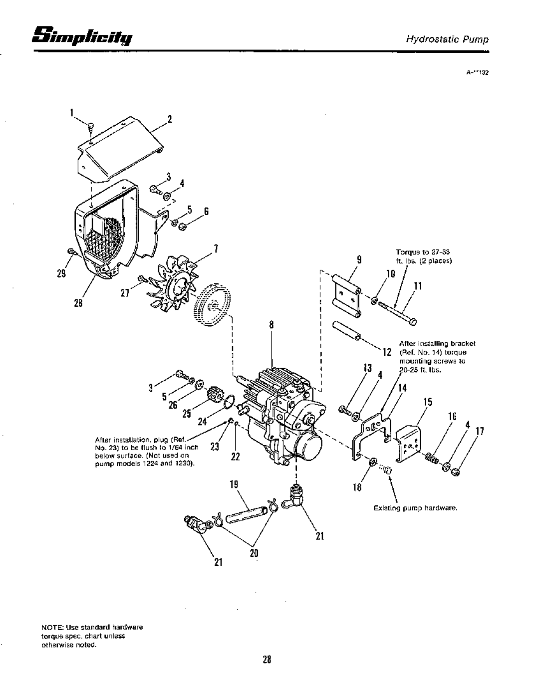 Simplicity 7100 Hydrostatic Series manual 