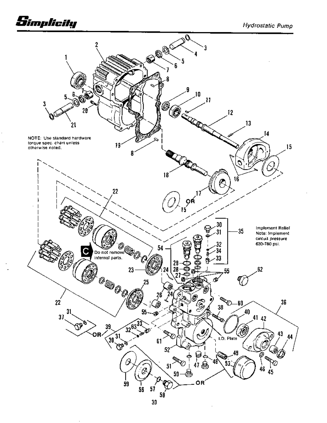 Simplicity 7100 Hydrostatic Series manual 