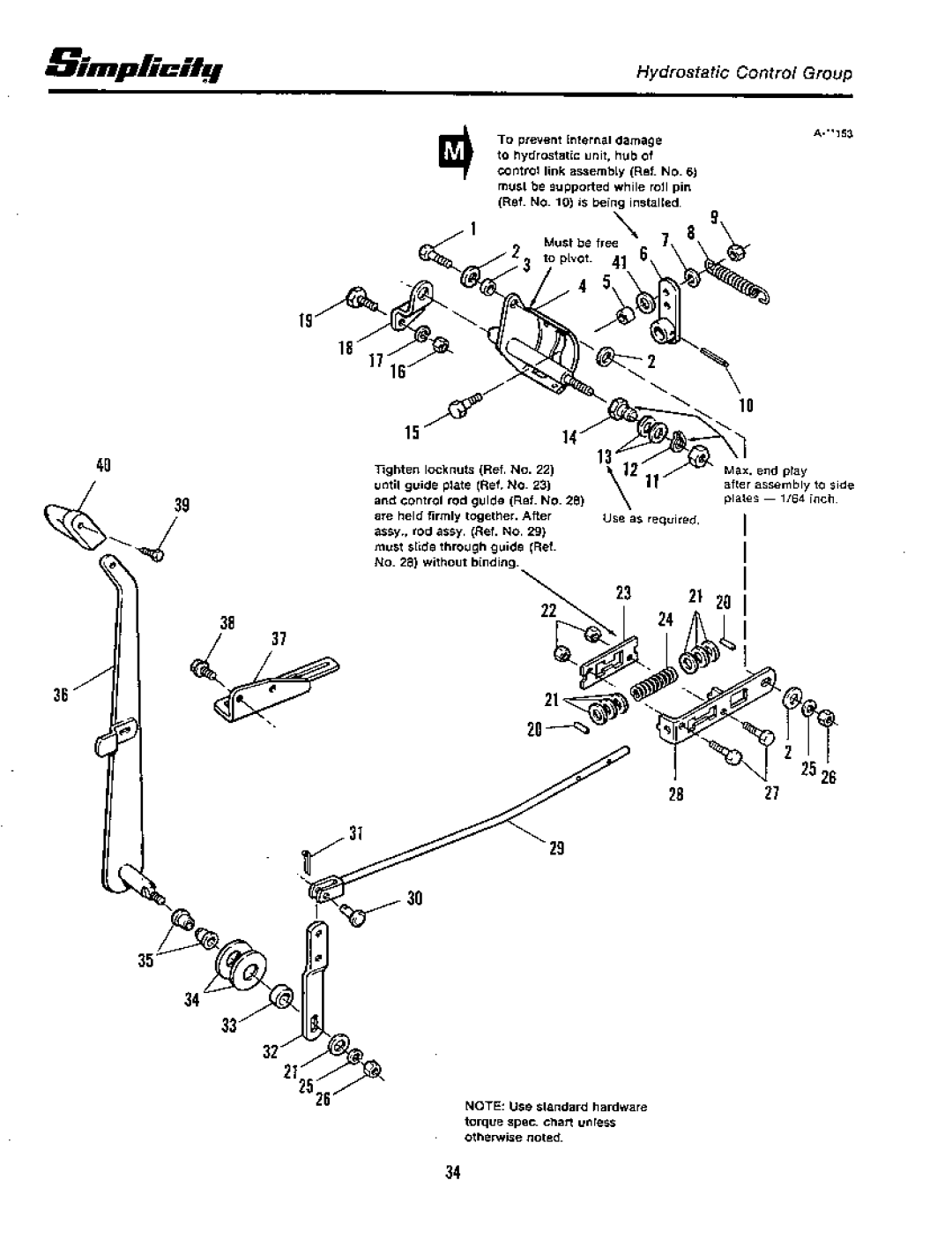 Simplicity 7100 Hydrostatic Series manual 