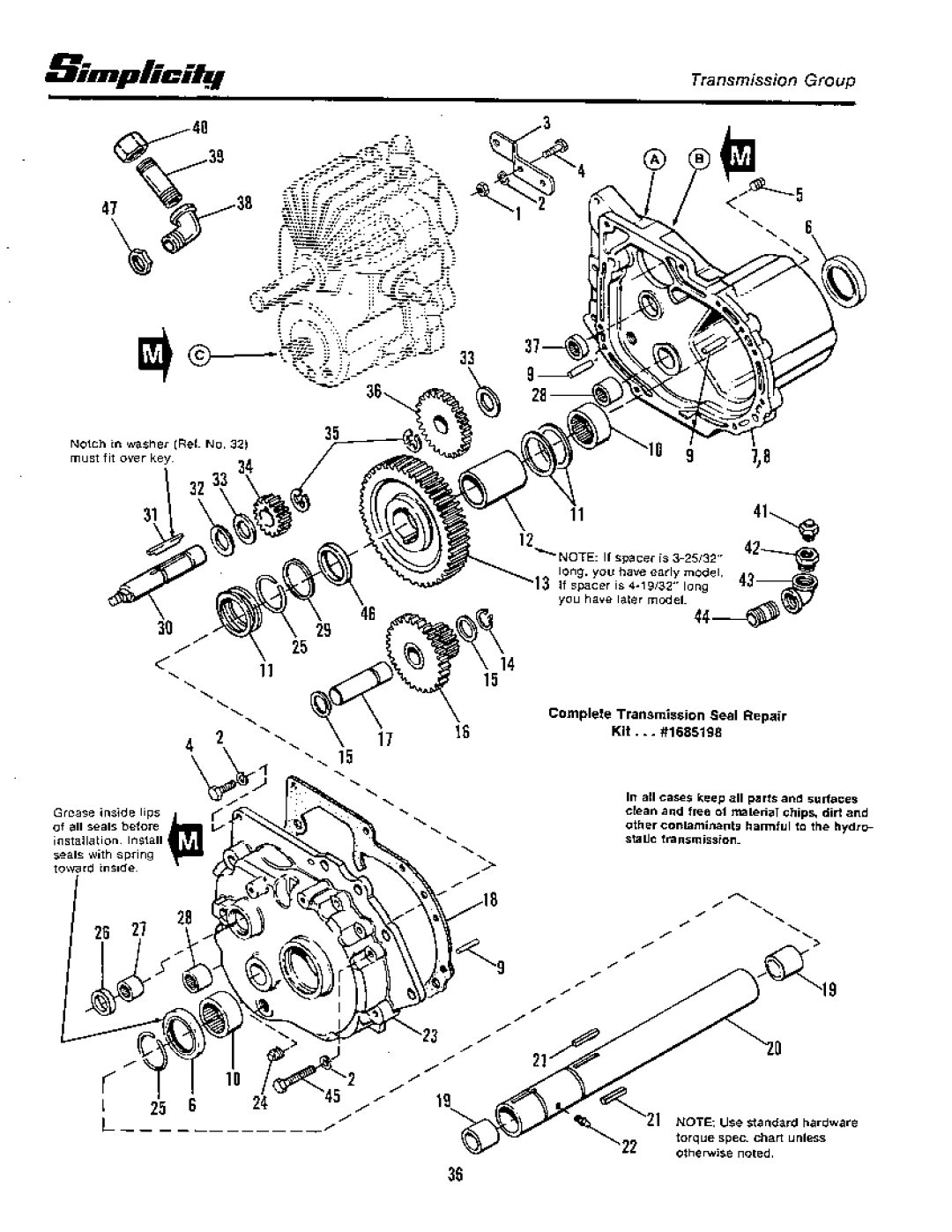 Simplicity 7100 Hydrostatic Series manual 