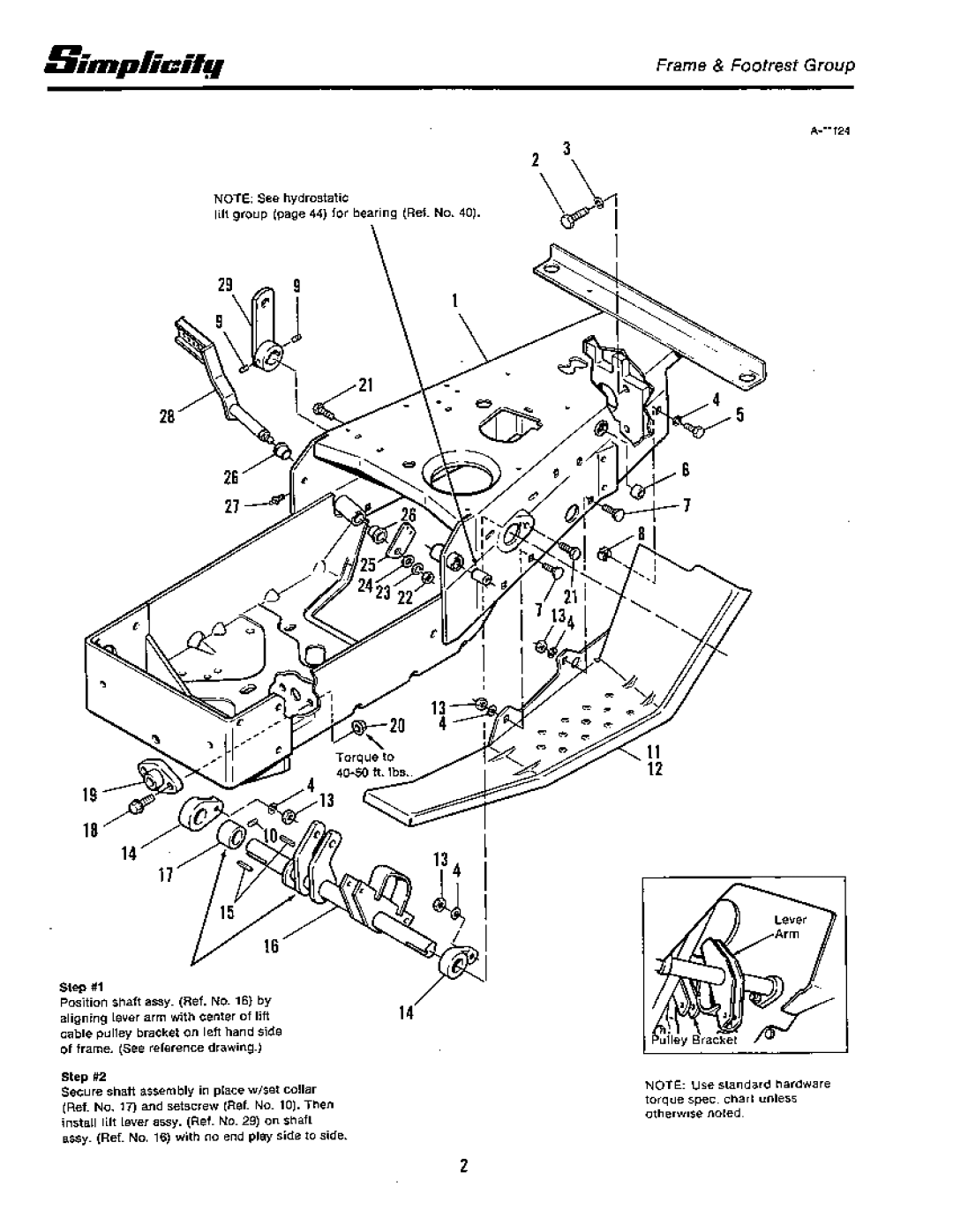 Simplicity 7100 Hydrostatic Series manual 