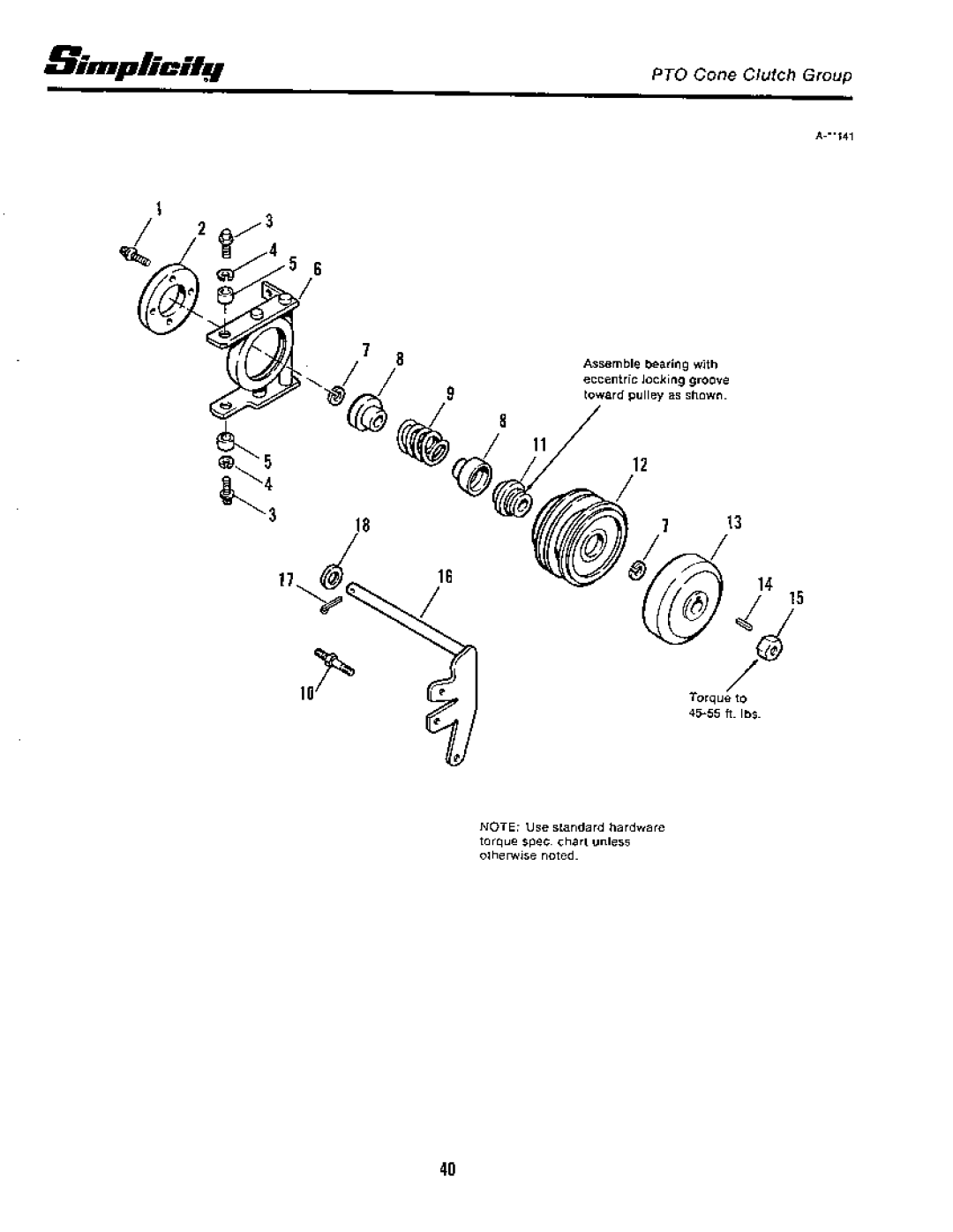 Simplicity 7100 Hydrostatic Series manual 