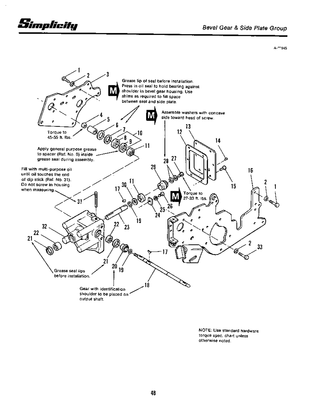 Simplicity 7100 Hydrostatic Series manual 