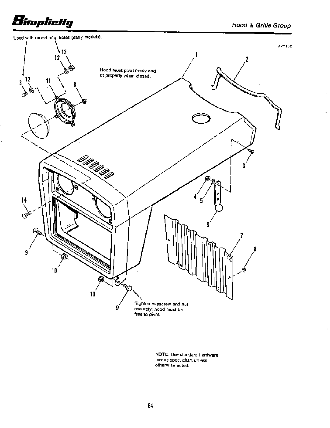 Simplicity 7100 Hydrostatic Series manual 