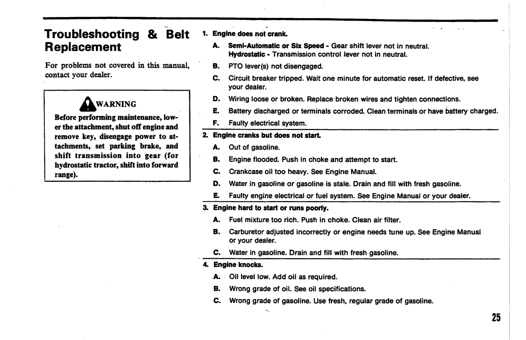 Simplicity 7100 Series manual 