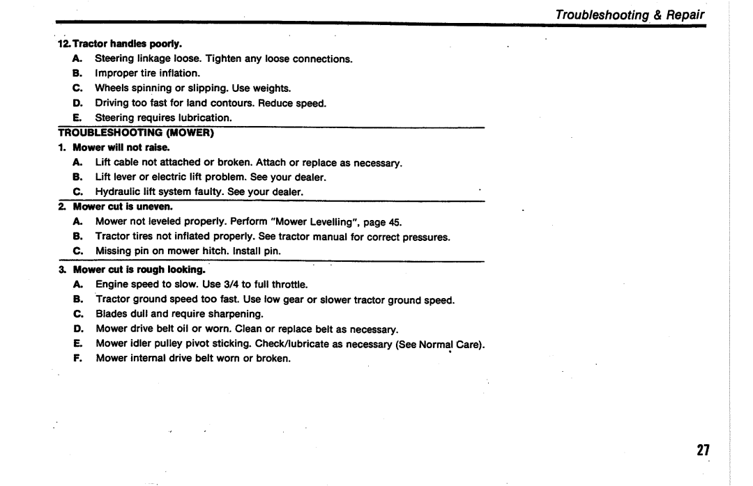 Simplicity 7100 Series manual 